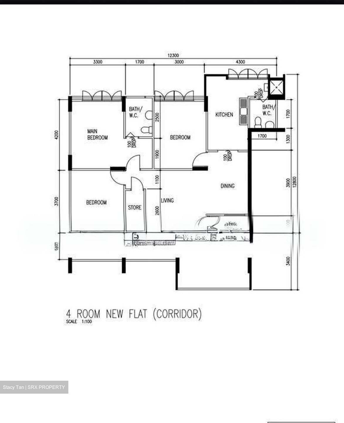 Blk 101 Kebun Baru Heights (Ang Mo Kio), HDB 4 Rooms #628651131